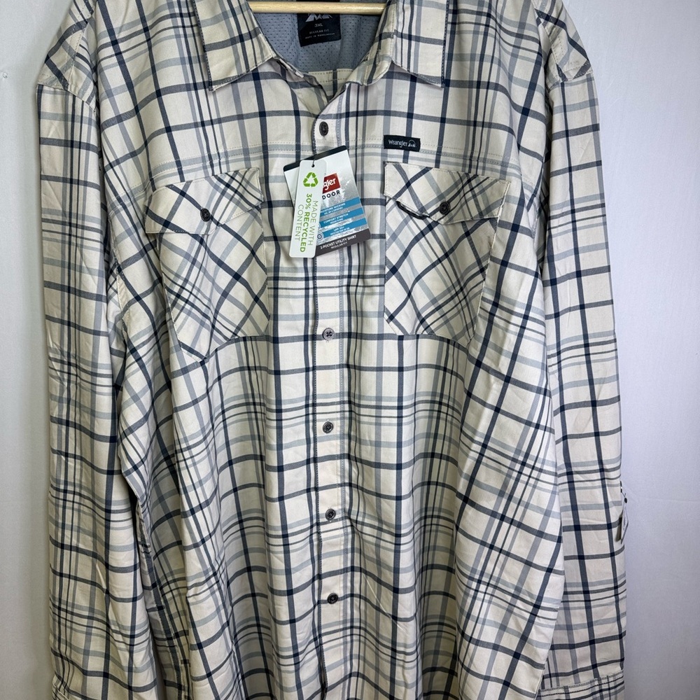Wrangler outdoor Plaid Shirt NWT